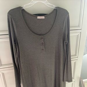 Dainty Hooligan olive green shirt dress